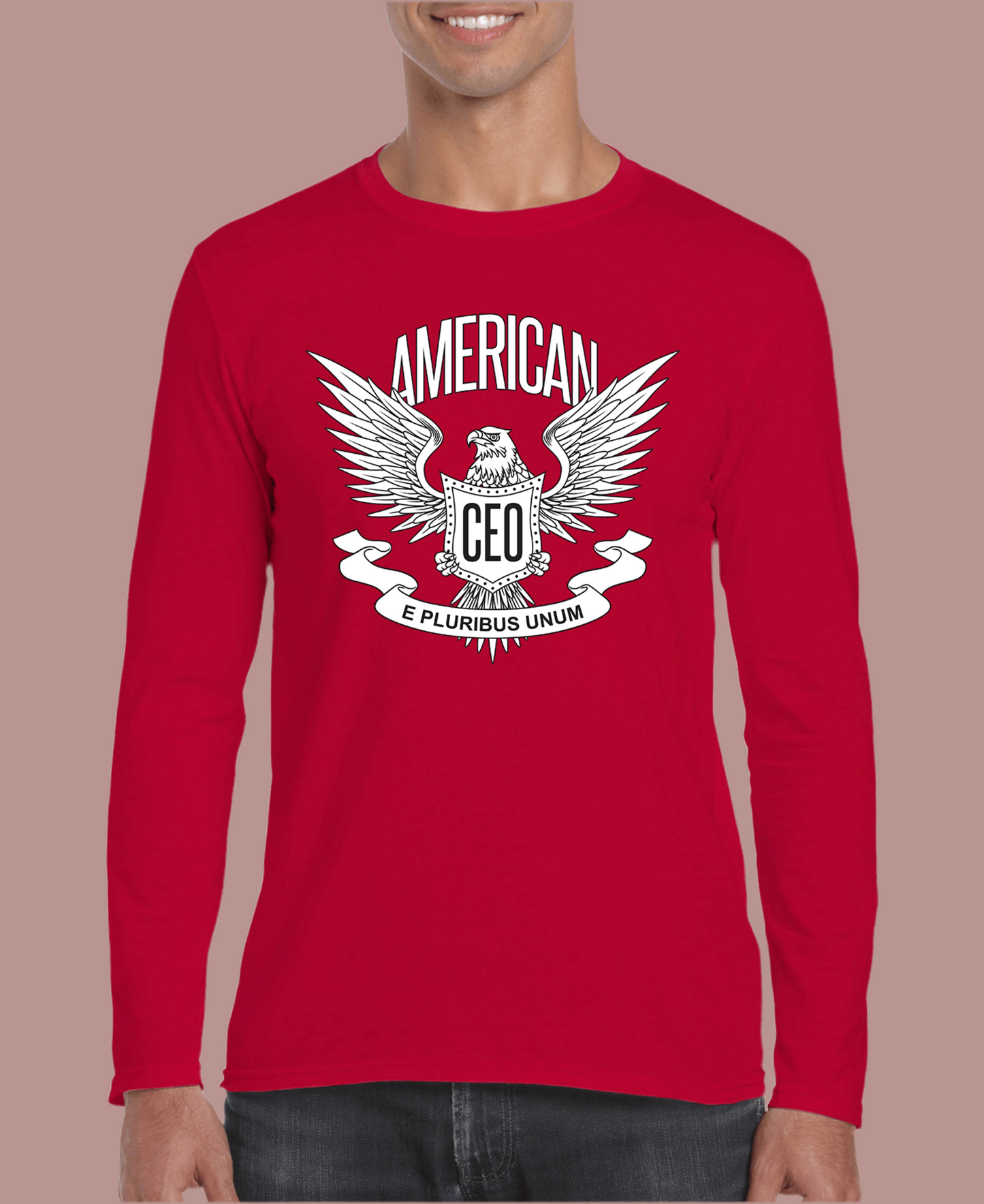 Chemise à manches longues pour homme American CEO Patriotic Eagle