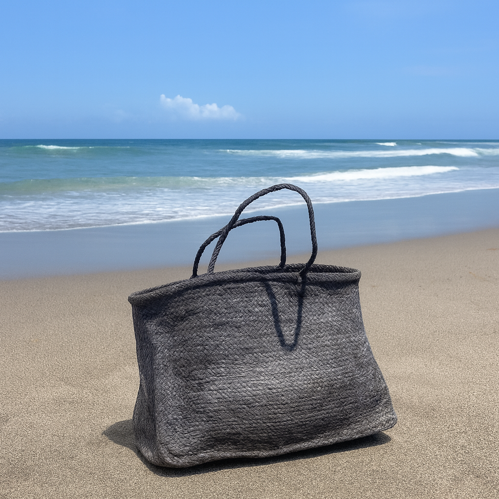 Grand cabas de plage en raphia xxl