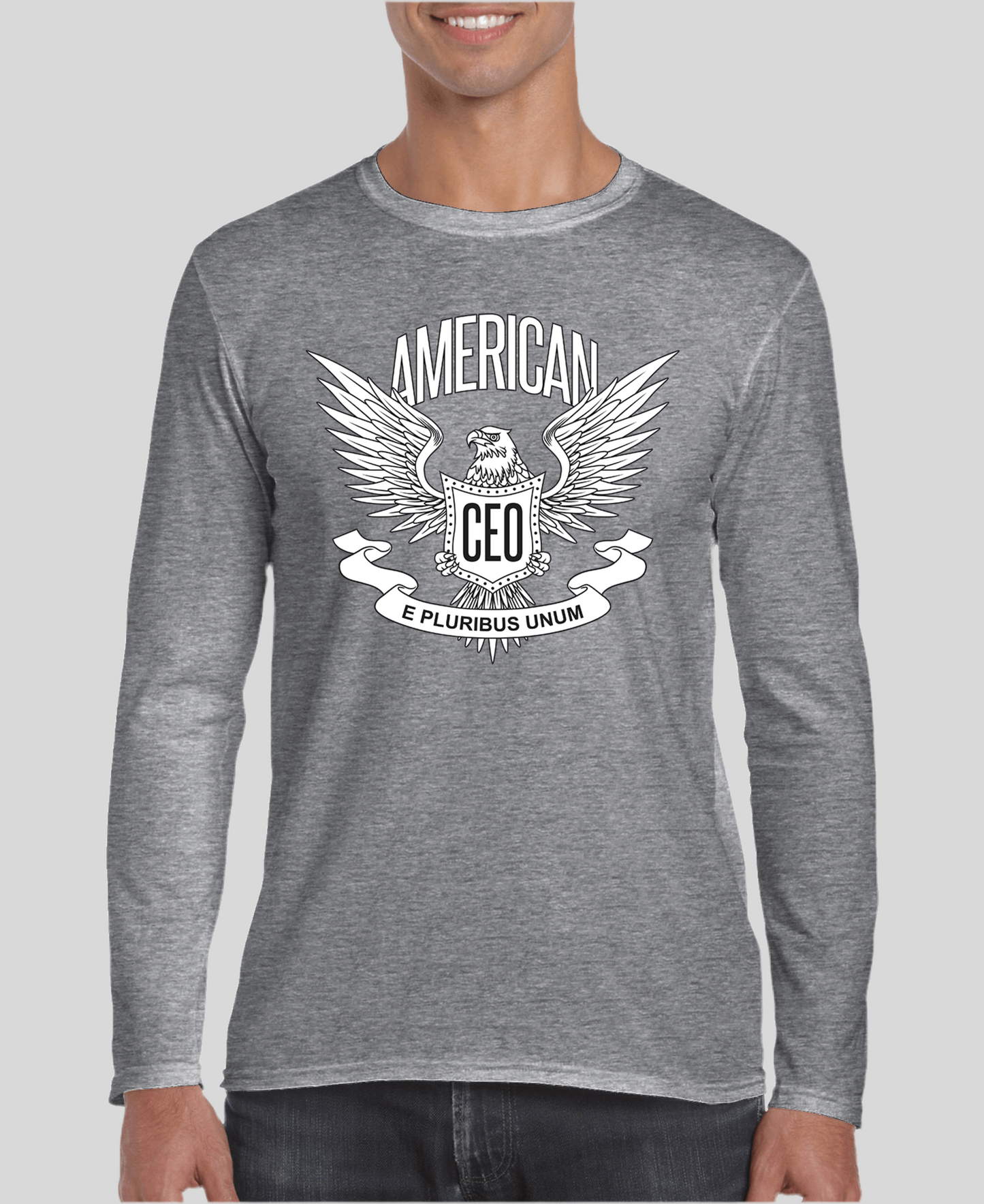 Chemise à manches longues pour homme American CEO Patriotic Eagle