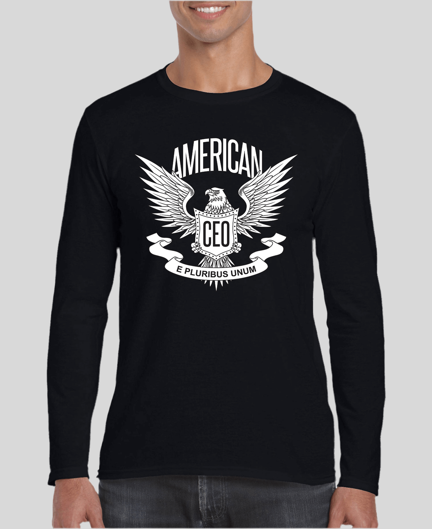 Chemise à manches longues pour homme American CEO Patriotic Eagle
