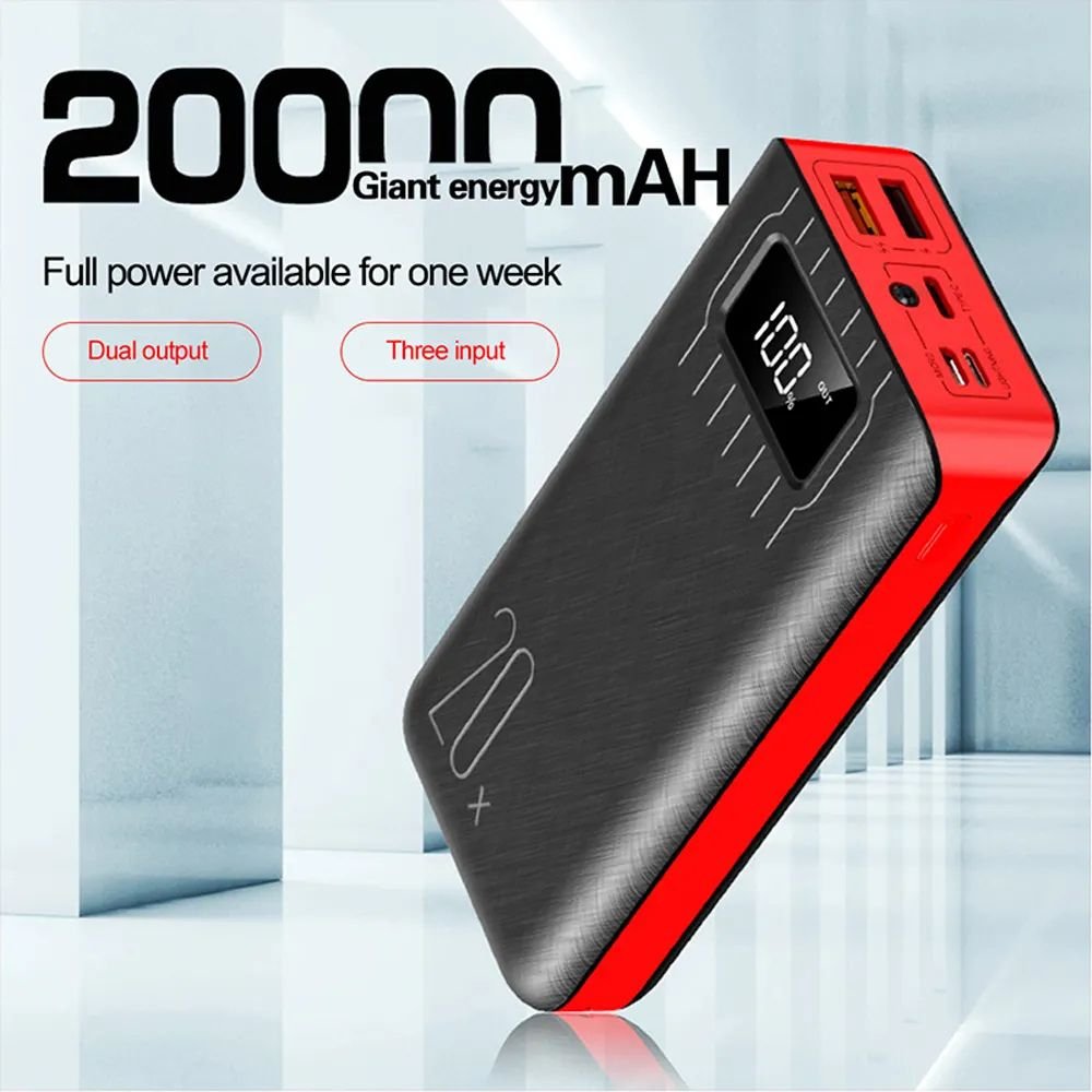 Batterie externe plus lampe flash intégrée
